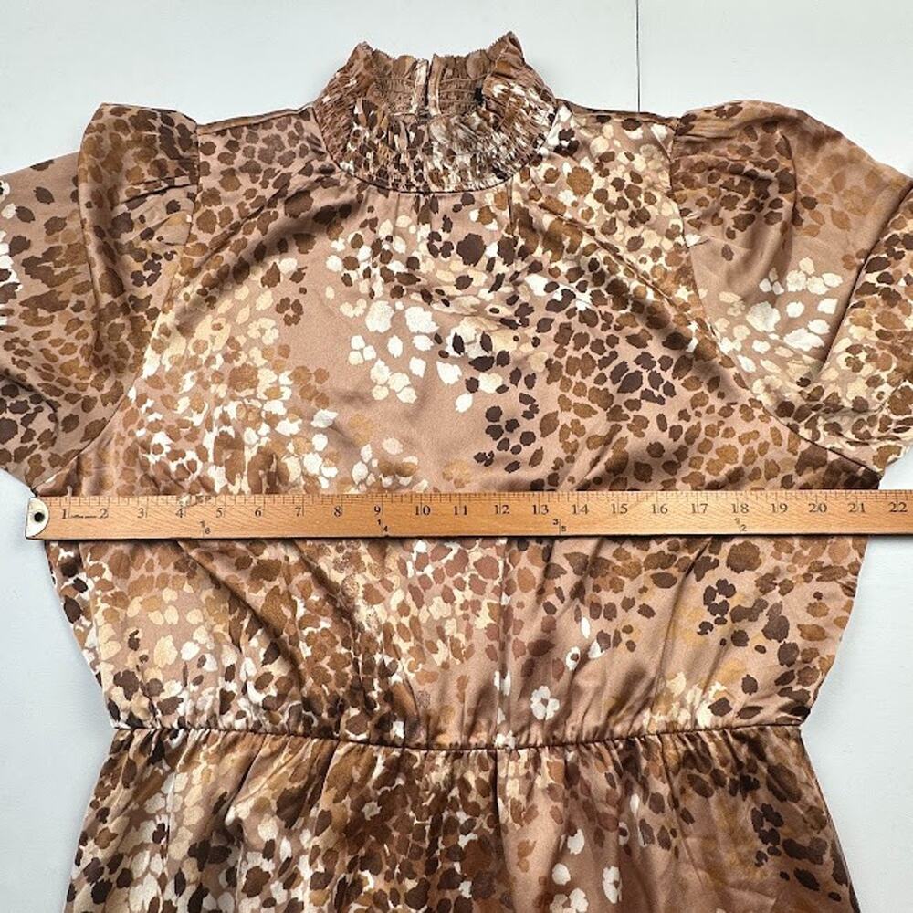 Ann Taylor Dress Women Extra Large Brown Midi Party Holiday Career Quiet Luxury - Picture 10 of 14